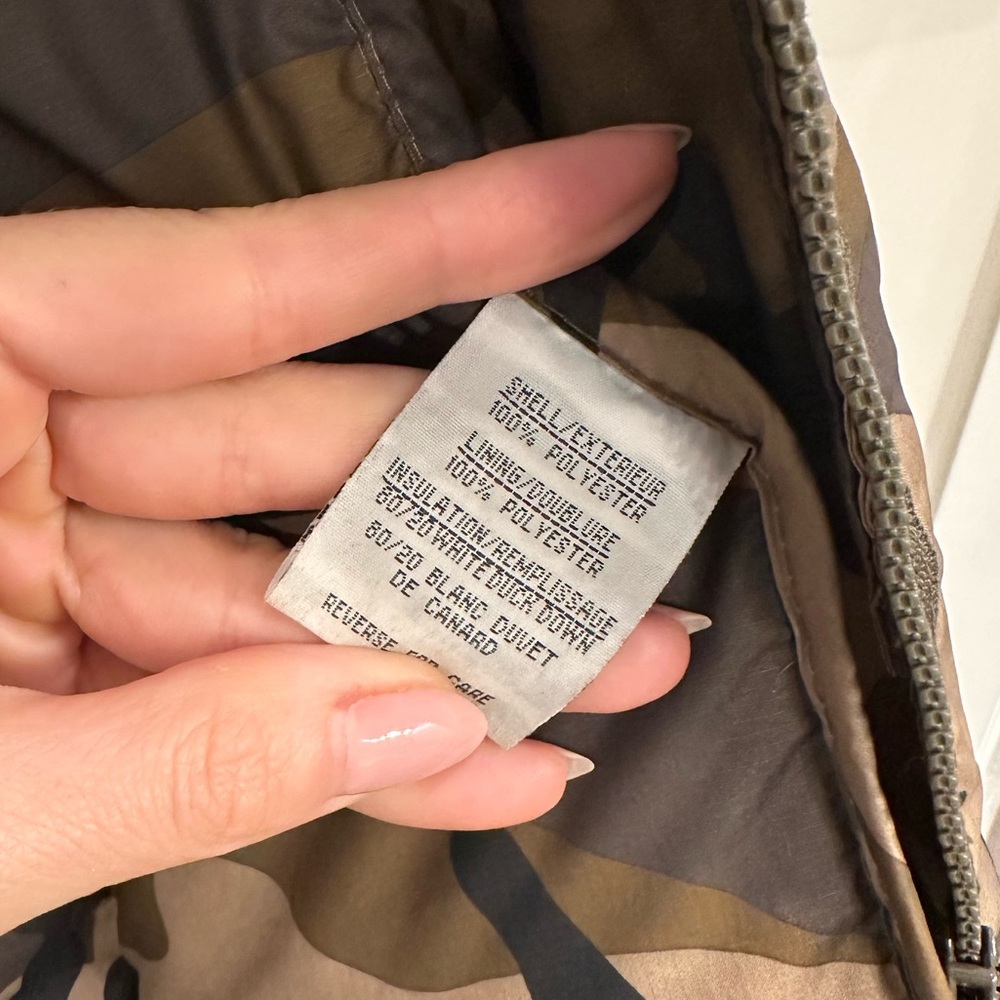 Down-Filled Camouflage Coat - XS - Picture 10 of 12